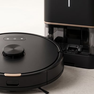 Orvel robot vacuum and dock